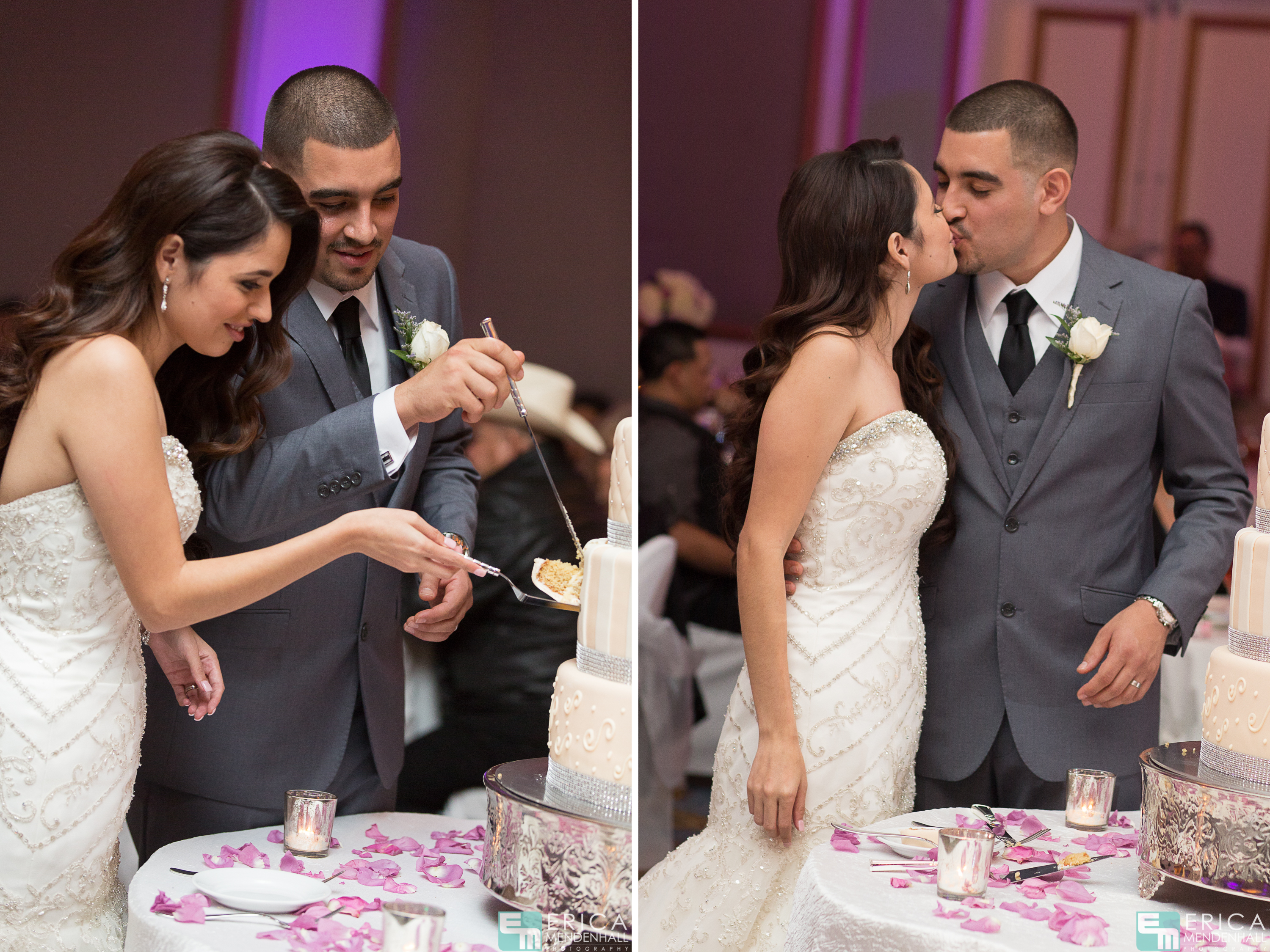 Cake Cutting Renissance Esmeralda Resort Wedding
