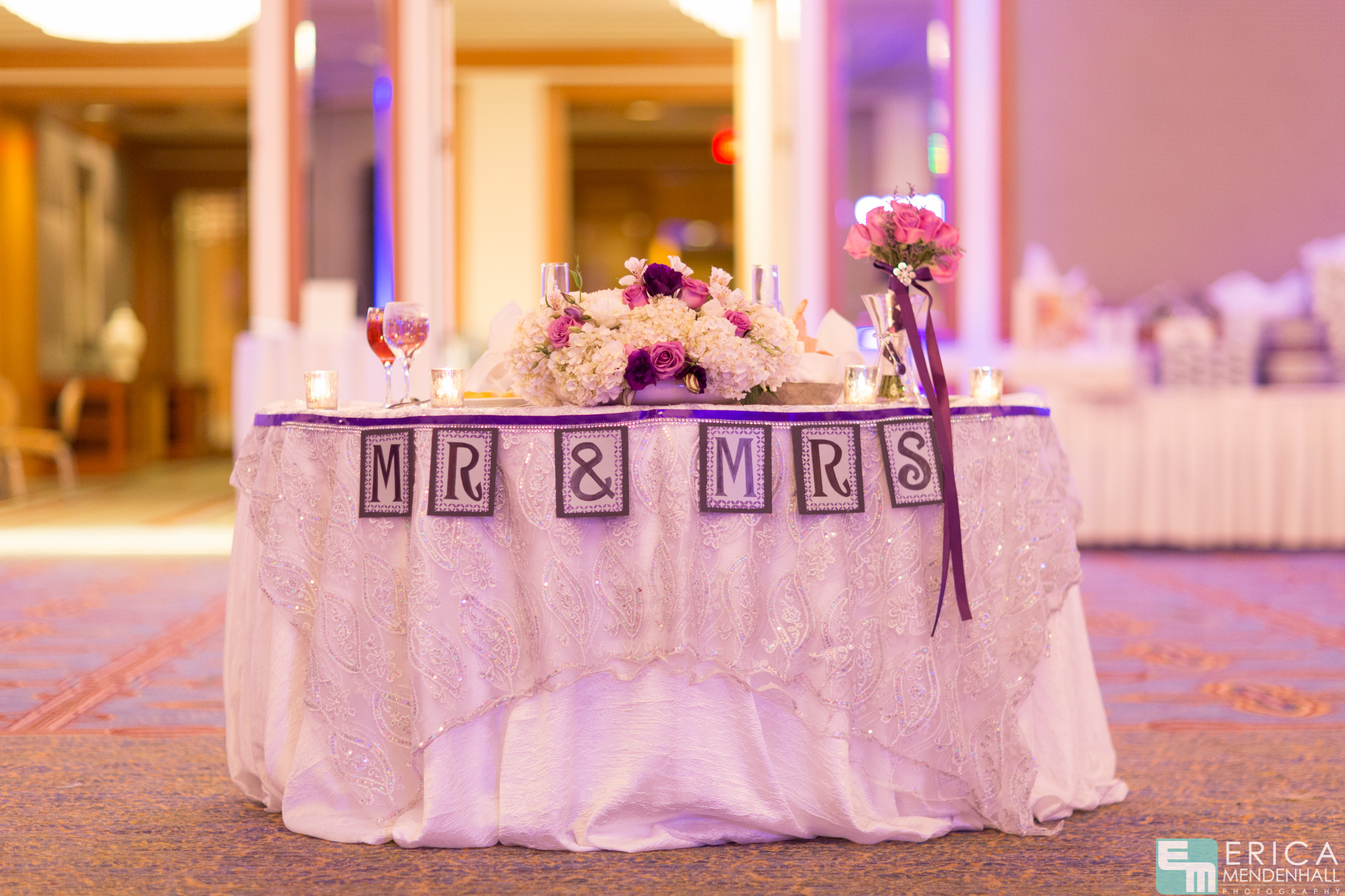 Renissance Esmeralda Resort Wedding Bride and Groom Table