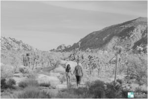 Erica Mendenhall Photography romantic engagement joshua tree
